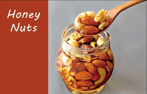 500 Gram Mix Dry fruits soaked In Honey, 100% Pure And Natural With Special Spoon For Healthy Life and Best Blood Purifier